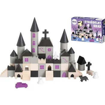 Dřevěná hračka Detoa Dřevěná stavebnice Strašidelný hrad