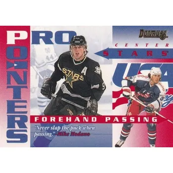 Karetní hra insert karta MIKE MODANO 95-96 Donruss Pro Pointers číslo 3 of 20