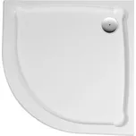 Gelco HERA sprchová vanička z litého mramoru, čtvrtkruh, 90x90x7, 5cm, R550, bílá GH559