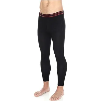Pánské termo spodky Brubeck ACTIVE WOOL - SPODKY DLOUHÉ black, pánské spodky XL
