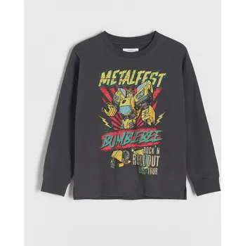 Chlapecké tričko Reserved - Transformers dlouhý rukáv - tmavě šedá - 365BF-90X - 365BF-90X-158-2