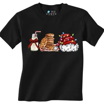 Chlapecké tričko Dětské tričko Santova Snídaně (Velikost: 7-8, Barva: Černá)