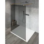 Gelco VARIO GOLD MATT jednodílná sprchová zástěna do prostoru, kouřové sklo, 1400 mm GX1314-02
