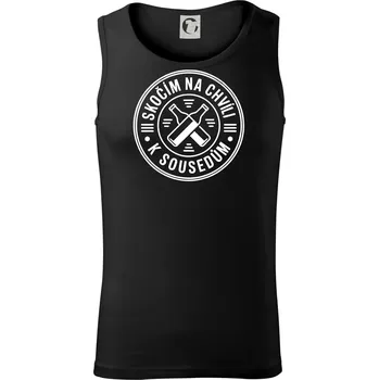 Pánské termoprádlo Skočím na chvíli k sousedům - Tílko pánské Core - S ( Černá )