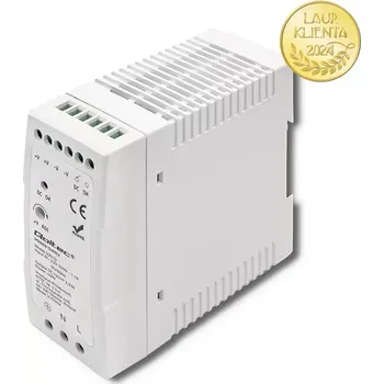 stmívač Qoltec 50910 – napájecí zdroj na DIN lištu 40 W / 12 V / 3,33 A / Bílý (Napájecí zdroje na DIN lištu jsou průmyslové napájecí zdroje, které kromě dostatečně vysokého stupně ochrany před vnějšími vlivy disponují také vysokými výkonovými a účinnými parametr