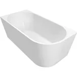 Aqualine TIBERA L rohová stojící vana, 140x70cm, bílá E1066
