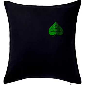 Polštář Prší - Zelený - Polštář 50x50 - 50x50 - Pouze potah ( Černá )