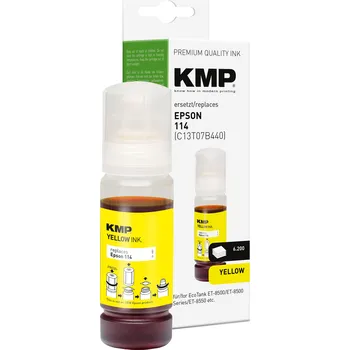 KMP Epson 114 - Epson 114 - žlutá inkoustová náplň KMP