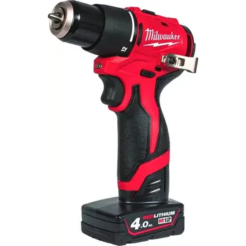 Aku příklepová vrtačka Milwaukee M12 BLPDRC-402C, 2x aku M12 B4 + C12 C + kufr, 4933500424