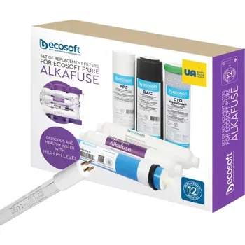vodní filtr SET filtrů s membránou a UV zářivkou pro reverzní osmózu ECOPURE Alkafuse