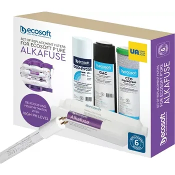 Filtrace vody SET filtrů s UV zářivkou pro reverzní osmózu ECOPURE Alkafuse