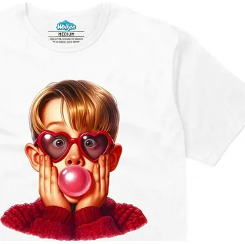 Pánské tričko Pánské tričko Kevin se Žvýkačkou Sám Doma (Velikost: M, Barva: Bílá)