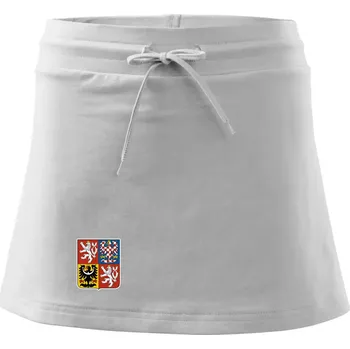 Dámská sukně Velký státní znak ČR - Sportovní sukně - two in one - S ( Bílá )
