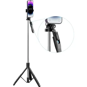 Selfie tyč Selfie tyč / stativ / tripod Bluetooth XO SS-15 - 180 cm délka - držák telefonu - černá