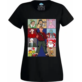 Dámské tričko Legendy Vánočních Filmů (Velikost: 4XL, Barva: Černá)