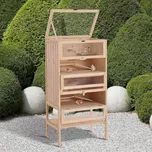 Dřevěná klec pro hlodavce 60 x 40 x 120 cm