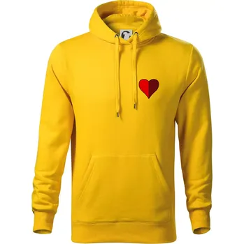 Pánská mikina Prší - Červený - Mikina pánská Cape s kapucí - XL ( Žlutá )