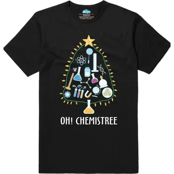 Pánské tričko Pánské tričko Stromeček v laboratoři Oh! Chemistree (Velikost: 4XL, Barva: Černá)