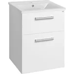 Aqualine VEGA umyvadlová skříňka 51, 5x72, 6x43, 6cm, 2x zásuvka, bílá VG053