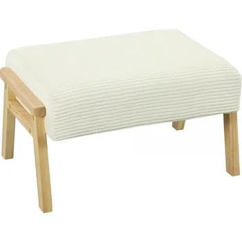 Taburet Taburet s měkkým sedákem | krémově bílý