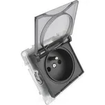 Legrand Suno zásuvka jednonásobná, IP44, černá