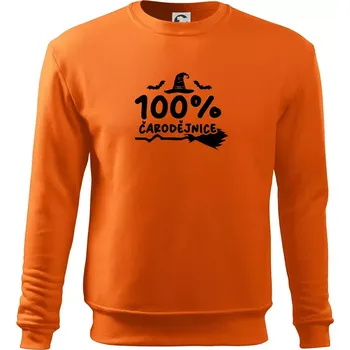 Pánská mikina 100% čarodějnice - Mikina Essential pánská - M ( Oranžová )