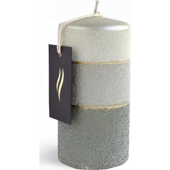 Svíčka Parafínová svíčka Milano 10 cm zelená