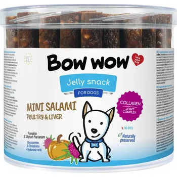Krmivo pro psa Bow Wow Mini uherské salámky játrové 1400g 60ks