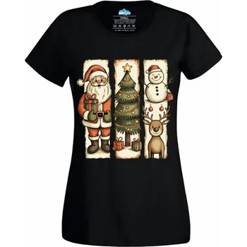Dámské tričko Dámské tričko Santova Parta (Velikost: XXL, Barva: Černá)