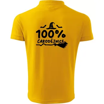 Pánská košile 100% čarodějnice - Polokošile pánská Pique Polo 203 - XL ( Žlutá )