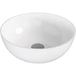 Polysan BANERA ROUND umyvadlo na desku, litý mramor, průměr 39cm, bílá 14337