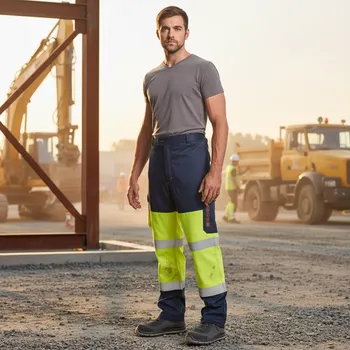 montérky CERVA GROUP Kalhoty TAP PM HV Multi Norm Velikost XXXL žlutá/navy