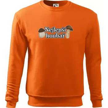Pánská mikina Nejlepší houbař - nápis s houbama - Mikina Essential pánská - S ( Oranžová )