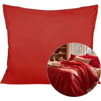 Povlak na dekorativní polštářek SATÉNOVÝ POVLAK NA POLŠTÁŘ 50X70CM ČERVENÁ