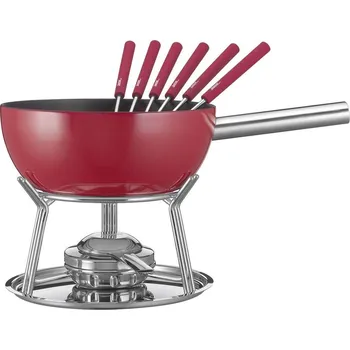 Fondue Spring Sada na fondue Aluminium Induktion, červená