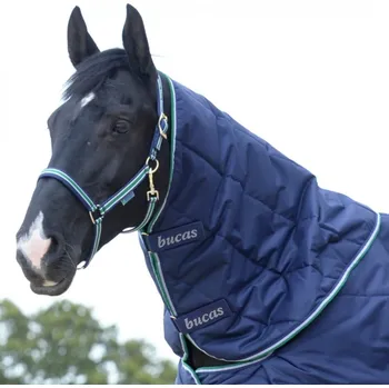 Deka pro koně Bucas Krční díl Quilt, 150g Barva: Tmavě modrá, Velikost: M