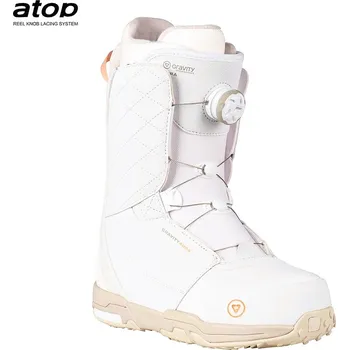 Boty na snowboard Gravity AURA ATOP white, dámské snowboardové boty 25/26 39,5