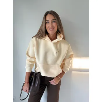 Dámská mikina Mishel Mikina Lalu s kapucí vanilla Velikost: UNI