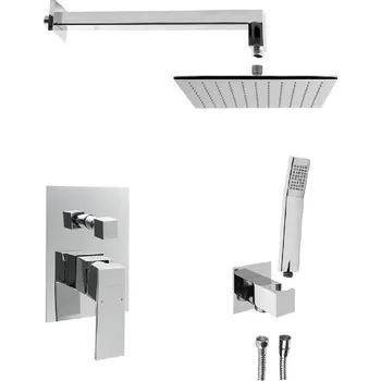 Vodovodní baterie Sapho LATUS podomítkový sprchový set s pákovou baterií, 2 výstupy, chrom 1102-42-01