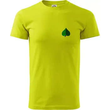 Pánské tričko Prší - Zelený - Klasické pánské triko vyšší gramáže - XL ( Limetková )