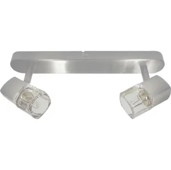 ACA DECOR Přisazené bodové svítidlo NAPLES 2xG9, barva niklu