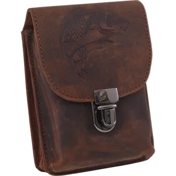 Opasek Kožené pouzdro na opasek MERCUCIO tmavý tan embos kapor 250880