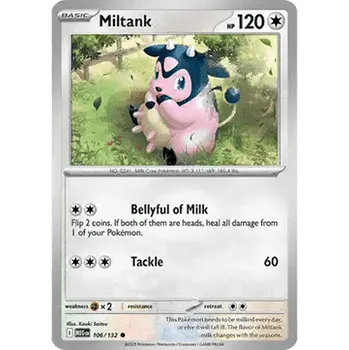 Sběratelská karetní hra Pokémon MEG 106/132 Miltank - Mega Evolution Stav: Near Mint, Verze: NORMAL