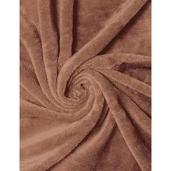 Prostěradlo 2P SERVIS Mikroplyšové prostěradlo 180x200x30cm 180x200x30 cm oříšková mikroplyš 100% polyester