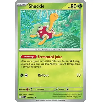 Volný čas Pokémon MEG 011/132 Shuckle - Mega Evolution Stav: Near Mint, Verze: NORMAL