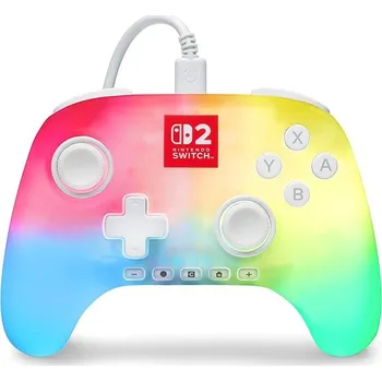 Gamepad PowerA Advantage Wired Controller for Nintendo Switch 2 with Lumectra - White