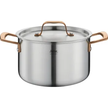 Spring Hrnec s poklicí Gourmet, 20 cm, růžovozlatá