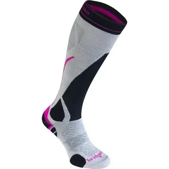 Dámské ponožky Bridgedale LIGHTWEIGHT WOMEN silver-black, dámské lyžařské ponožky 41-43