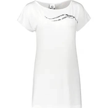 Dámské prodloužené triko ALTISPORT CARRYOVER ALW001123 BÍLOČERNÁ XL