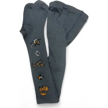 Punčocháče kluk teplé 122/128, velikost 122/128, Barva Tmavě šedá, Síla materiálu S počesem uvnitř Podzim/zima